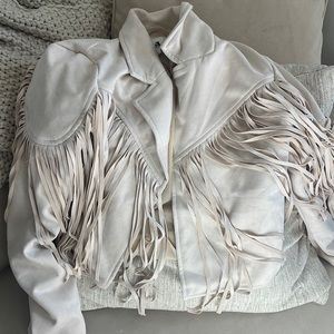 Vici fringe suede jacket